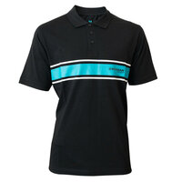 Drennan Polo Shirt Aqua Stripe