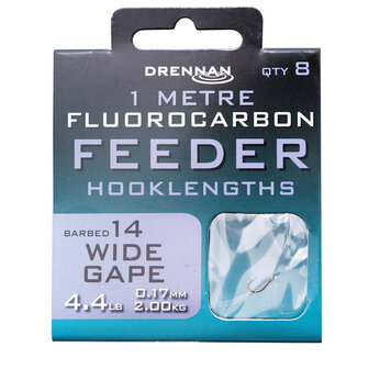 Drennan Fluorocarbon Feeder Onderlijn Wide Gape