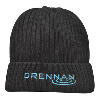 Drennan Knitted Beanie Hat Black