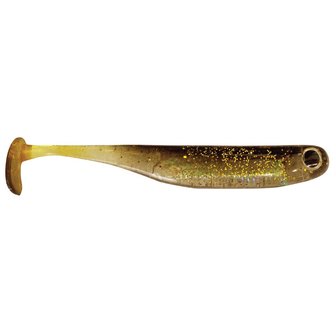 E-Sox Dropshot Lures 7,5cm Big Eye Fry Paddle Tail Bronze/Gold