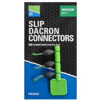 Preston Slip Dacron Connector Medium