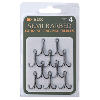 E-Sox X Strong Pike Trebles Semi Barbed