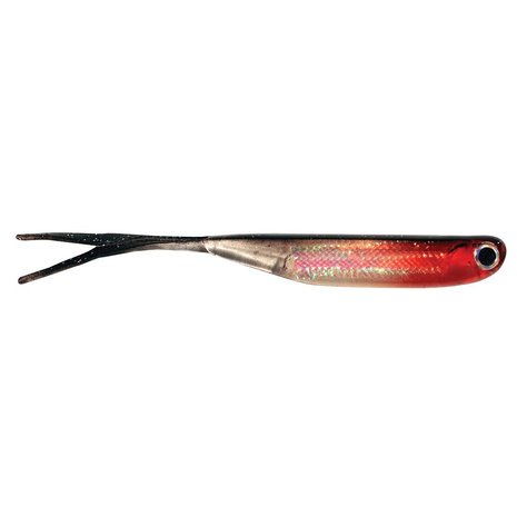 E-Sox Dropshot Lures 7,5cm Big Eye Fry Split Tail Silver Red