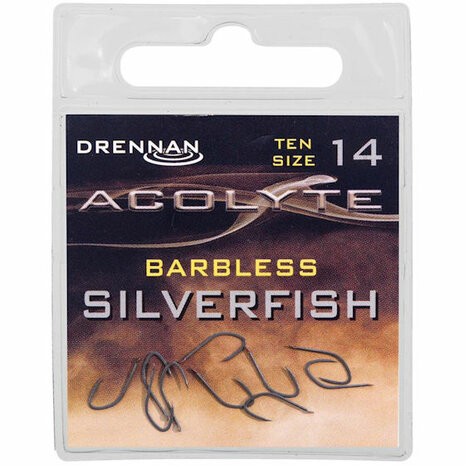 Drennan Acolyte Silverfish Barbless 16