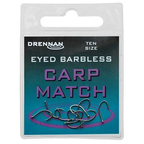 Drennan Carp Match Hooks Barbless 08