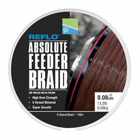 Preston Reflo Absolute Feeder Braid 0.10mm