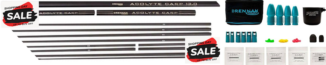 Onze Winkel Demo Drennan Carp 13m hengel gaat in de aanbieding! Slechts 1 stuks wees er dus snel bij. OP=OP!